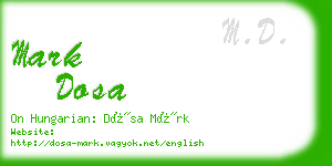 mark dosa business card